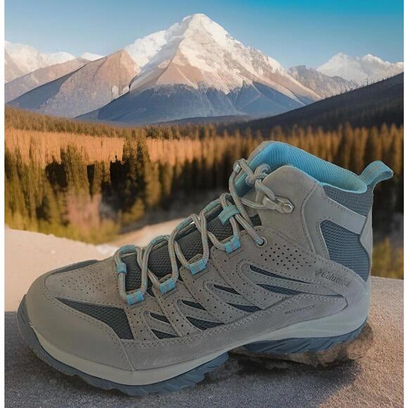 Columbia Shoes - Columbia $100 Crestwood Mid WP Waterproof Womens Hiking Shoes Trail Boots 9